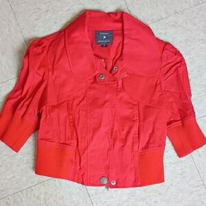 Express Vibrant Red Bomber Jacket